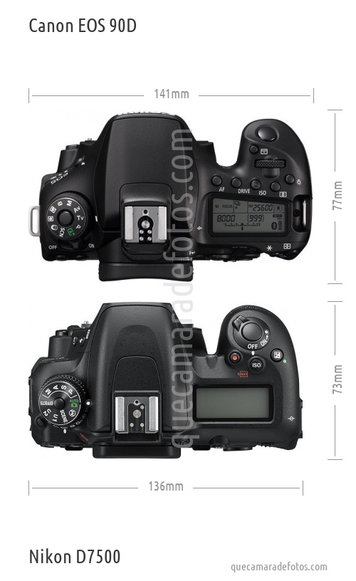 Canon EOS 90D vs Nikon D7500