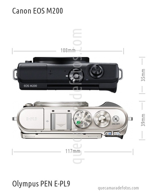 Canon EOS M200 vs Olympus PEN E-PL9