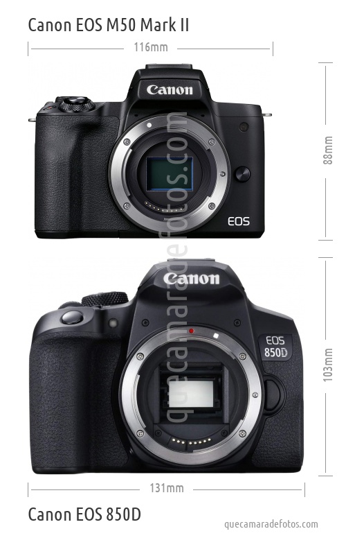 Canon EOS M50 Mark II vs Canon EOS 850D