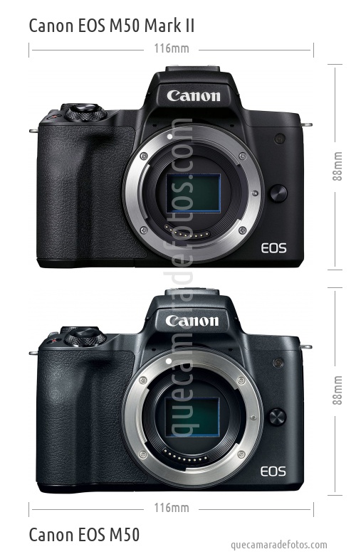 Saca la aseguranza viernes barco Canon EOS M50 Mark II vs Canon EOS M50