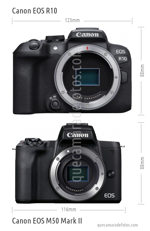 Canon EOS R10 vs Canon EOS M50 Mark II