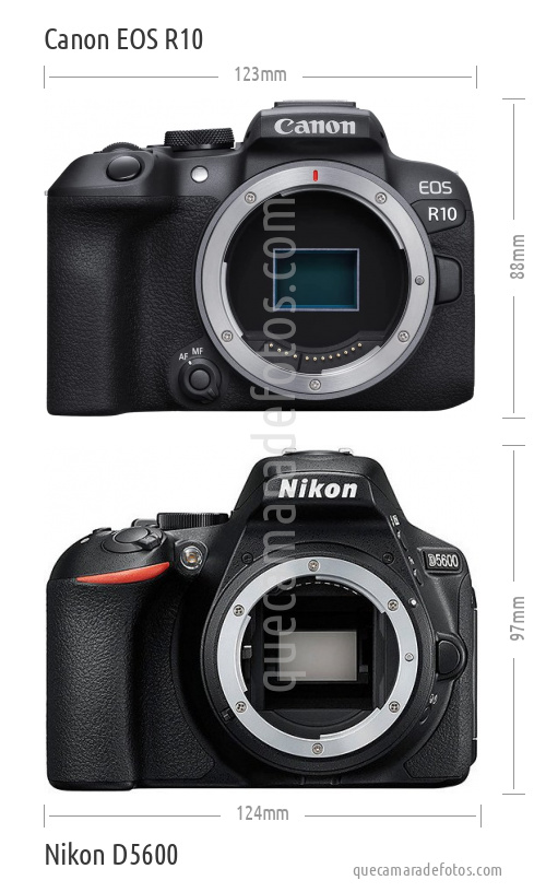 Canon EOS R10 vs Nikon D5600