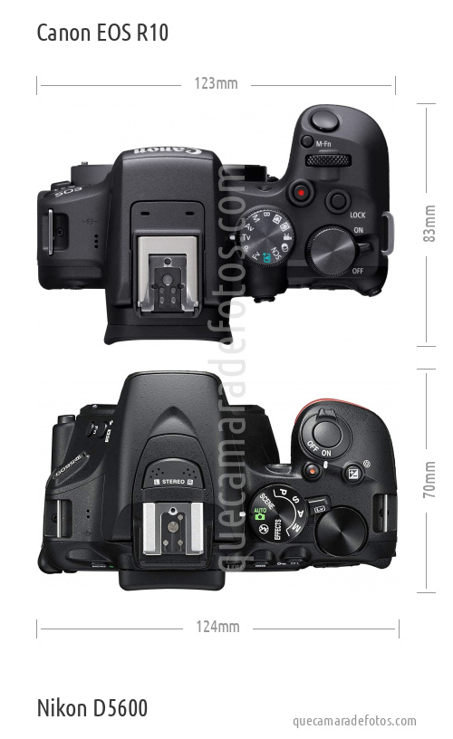 Canon EOS R10 vs Nikon D5600