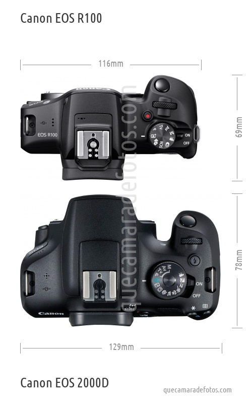 Canon EOS R100 vs Canon EOS 2000D