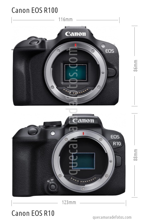 Canon EOS R100 vs Canon EOS R10