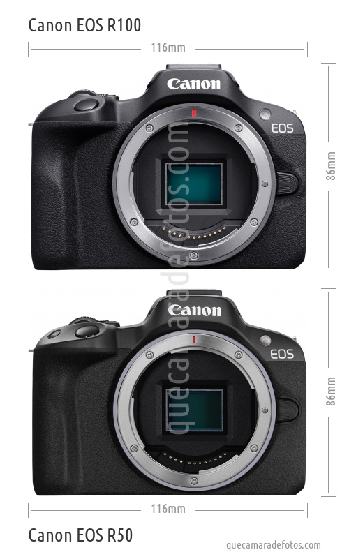 Canon EOS R100 vs Canon EOS R50