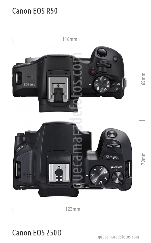 Canon EOS R50 vs Canon EOS 250D