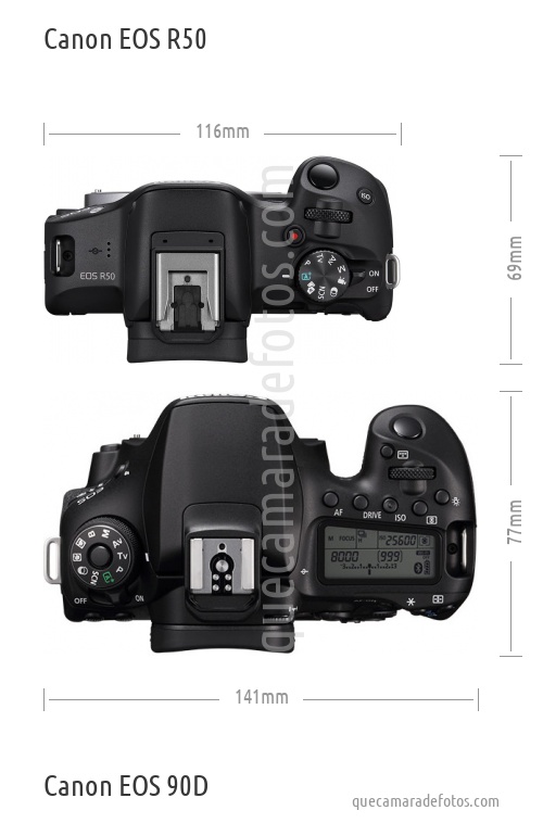 Canon EOS R50 vs Canon EOS 90D