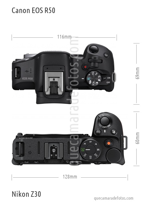 Canon EOS R50 vs Nikon Z30