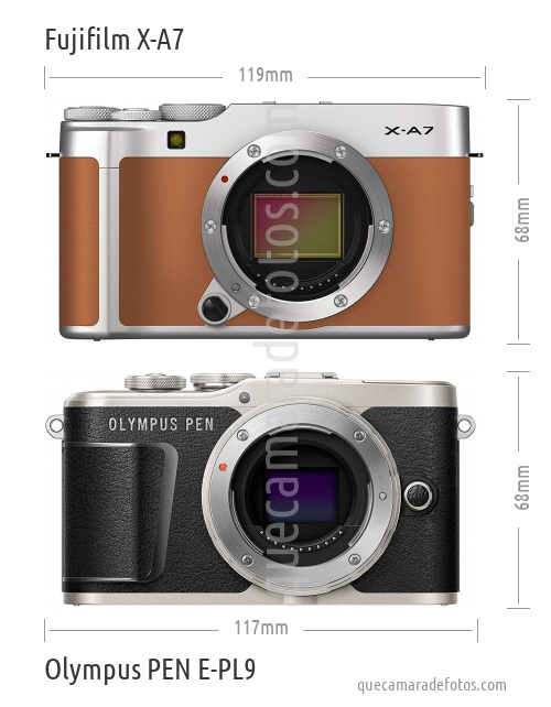 Fujifilm X-A7 vs Olympus PEN E-PL9