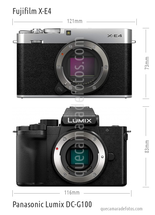 Fujifilm X-E4 vs Panasonic Lumix DC-G100