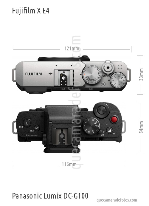 Fujifilm X-E4 vs Panasonic Lumix DC-G100