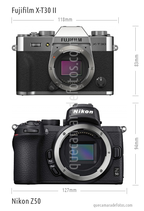 Fujifilm X-T30 II vs Nikon Z50