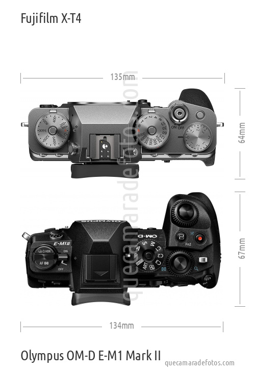 Fujifilm X-T4 vs Olympus OM-D E-M1 Mark II