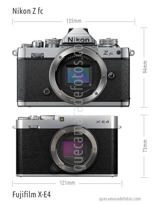 Nikon Z fc vs Fujifilm X-E4