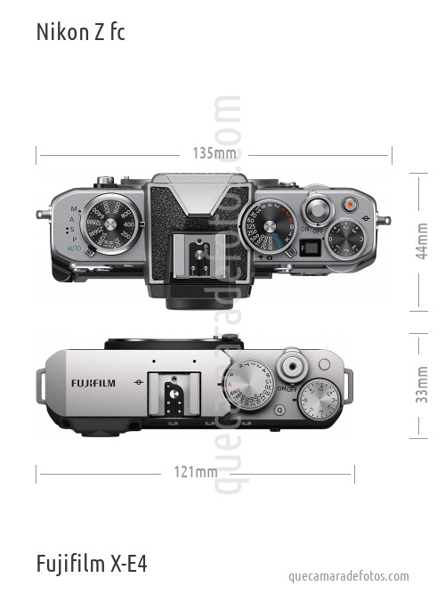 Nikon Z fc vs Fujifilm X-E4