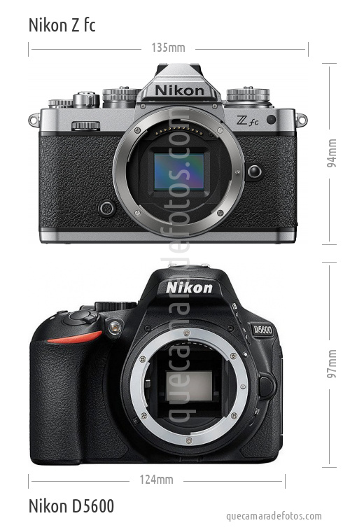 Nikon Z fc vs Nikon D5600