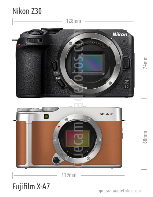 Nikon Z30 vs Fujifilm X-A7