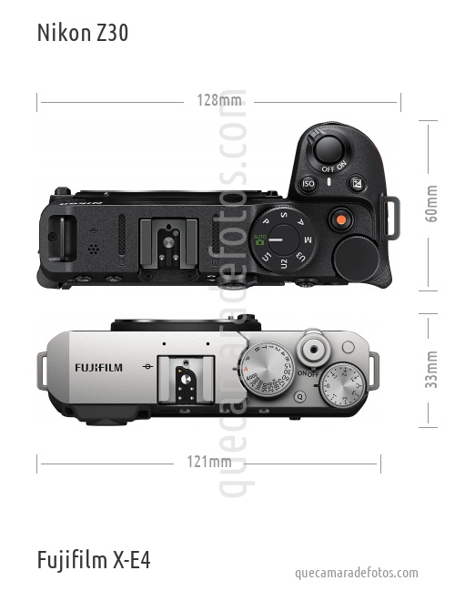 Nikon Z30 vs Fujifilm X-E4