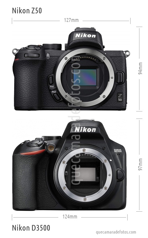 Nikon Z50 vs Nikon D3500