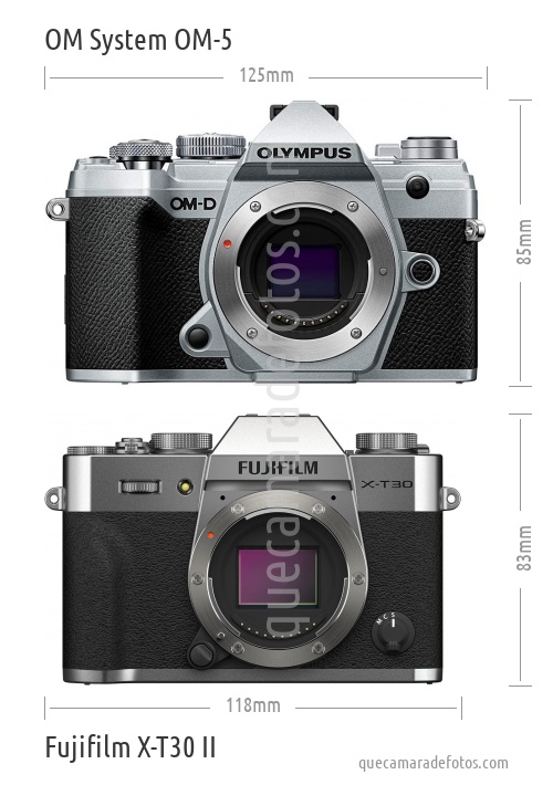 OM System OM-5 vs Fujifilm X-T30 II