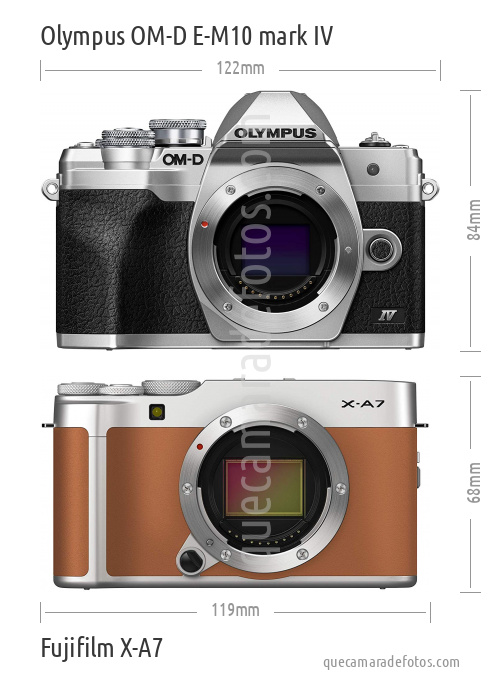 Olympus OM-D E-M10 mark IV vs Fujifilm X-A7