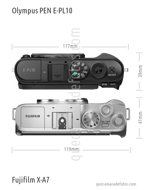 Olympus PEN E-PL10 vs Fujifilm X-A7