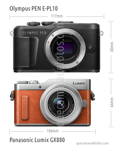 Olympus PEN E-PL10 vs Panasonic Lumix GX880