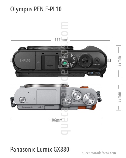 Olympus PEN E-PL10 vs Panasonic Lumix GX880