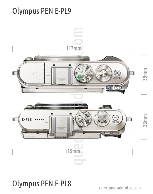 Olympus PEN E-PL9 vs Olympus PEN E-PL8