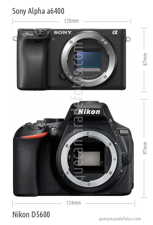 Sony Alpha a6400 vs Nikon D5600