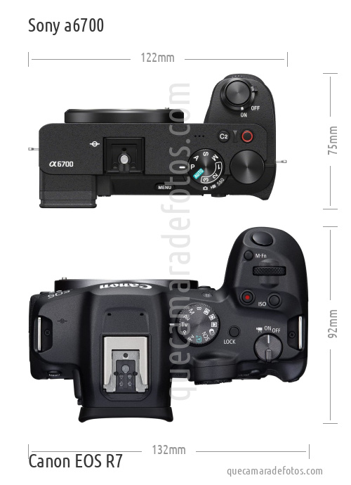 Sony a6700 vs Canon EOS R7