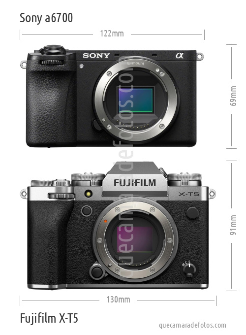 Sony a6700 vs Fujifilm X-T5