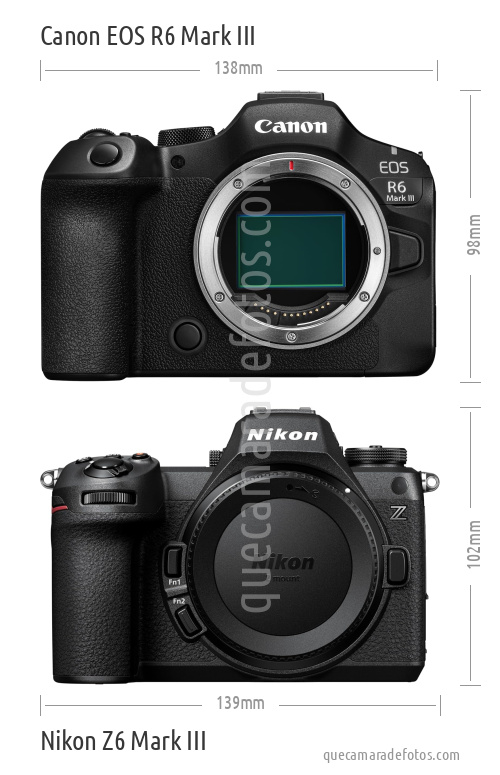 Canon EOS R6 Mark III vs Nikon Z6 Mark III