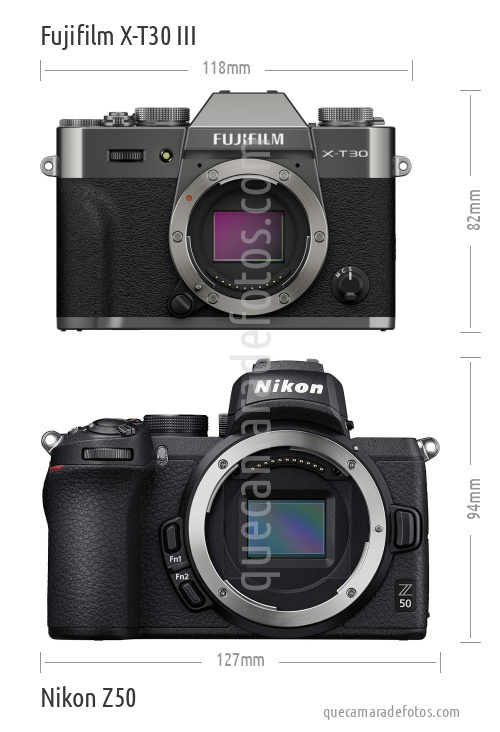 Fujifilm X-T30 III vs Nikon Z50