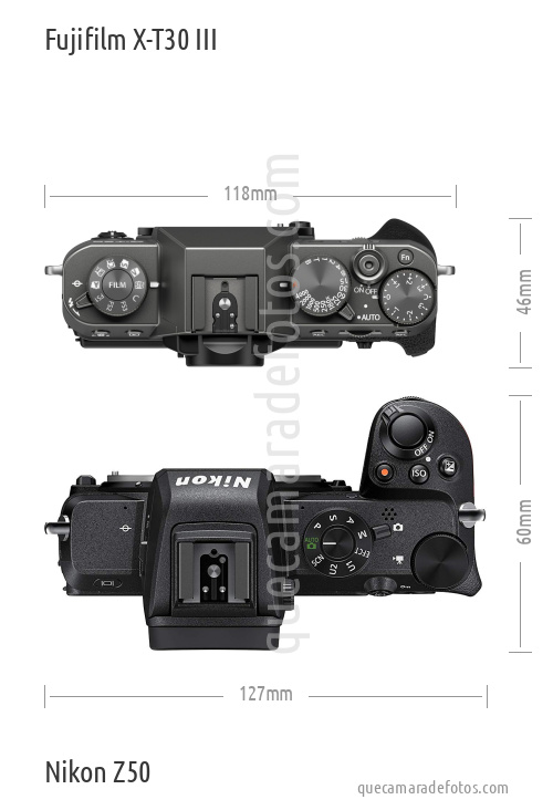Fujifilm X-T30 III vs Nikon Z50