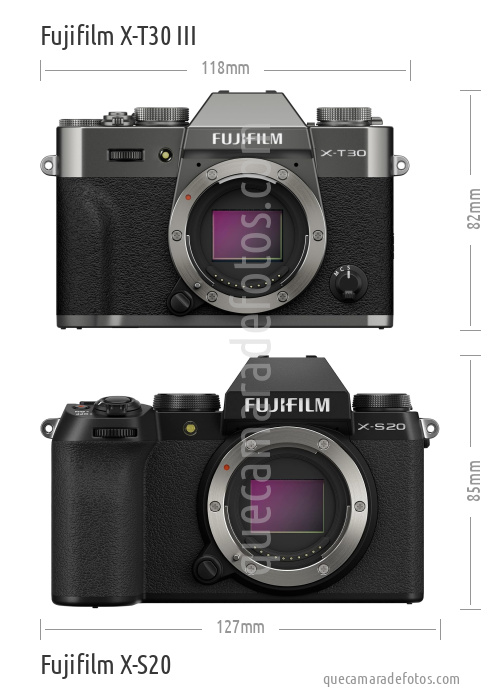 Fujifilm X-T30 III vs Fujifilm X-S20