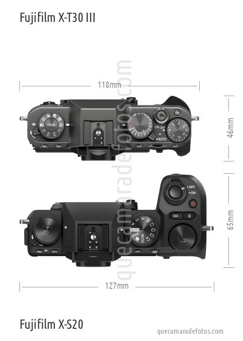 Fujifilm X-T30 III vs Fujifilm X-S20