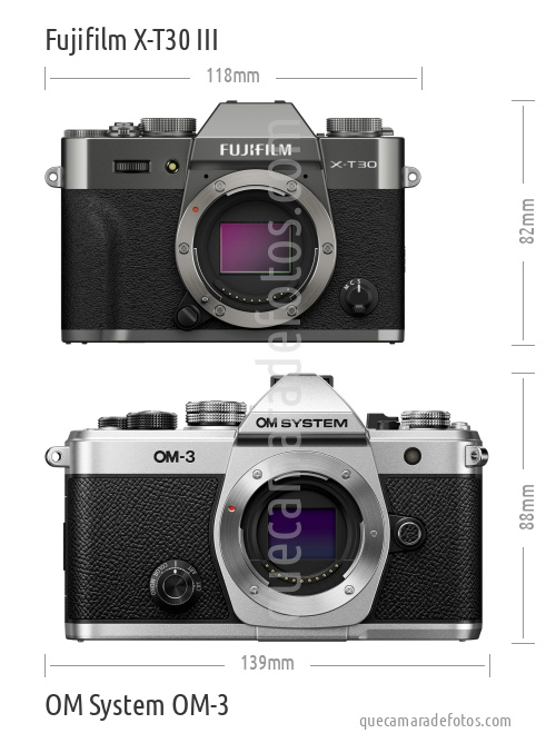 Fujifilm X-T30 III vs OM System OM-3