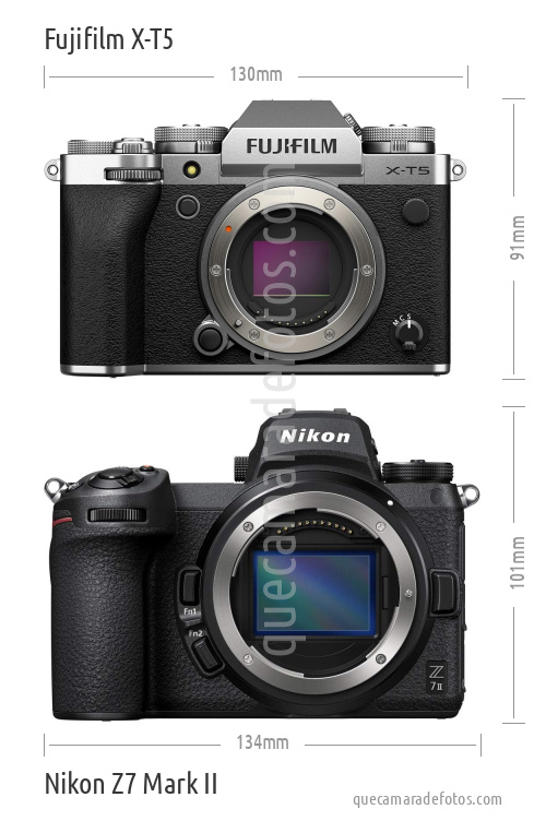 Fujifilm X-T5 vs Nikon Z7 Mark II