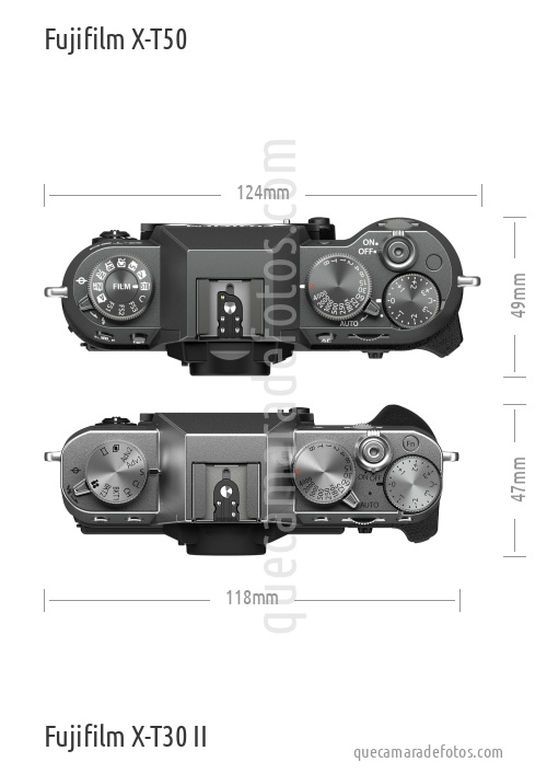 Fujifilm X-T50 vs Fujifilm X-T30 II
