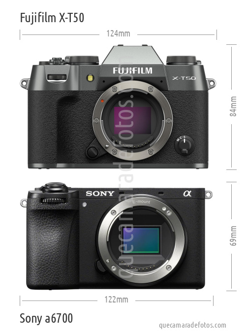 Fujifilm X-T50 vs Sony a6700