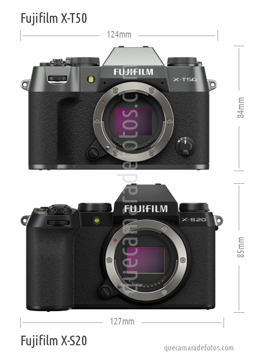 Fujifilm X-T50 vs Fujifilm X-S20