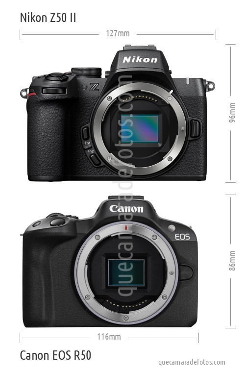 Nikon Z50 II vs Canon EOS R50