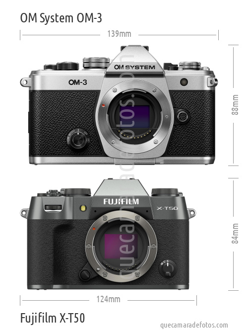 OM System OM-3 vs Fujifilm X-T50