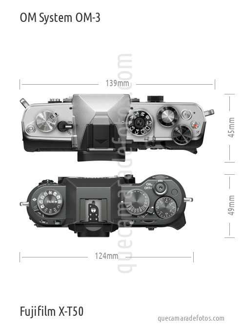 OM System OM-3 vs Fujifilm X-T50