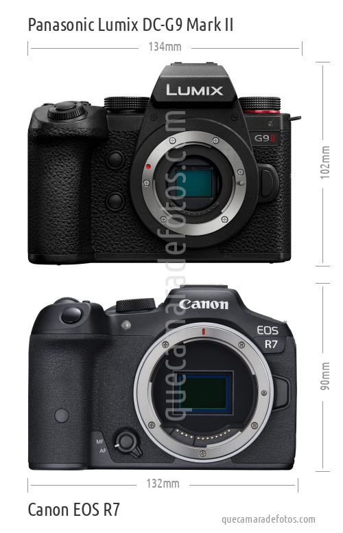 Panasonic Lumix DC-G9 Mark II vs Canon EOS R7