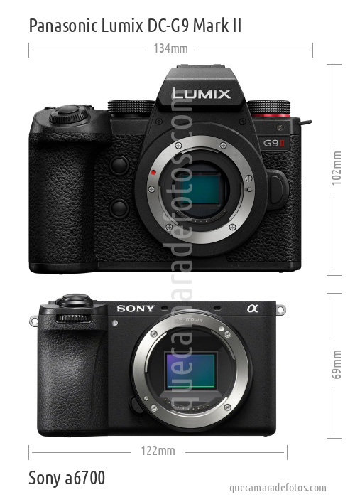 Panasonic Lumix DC-G9 Mark II vs Sony a6700