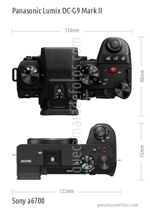 Panasonic Lumix DC-G9 Mark II vs Sony a6700